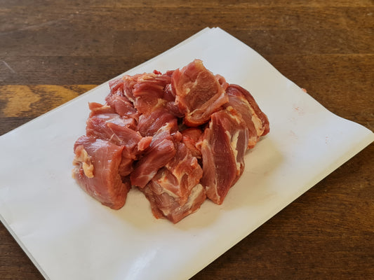 Cubed meat