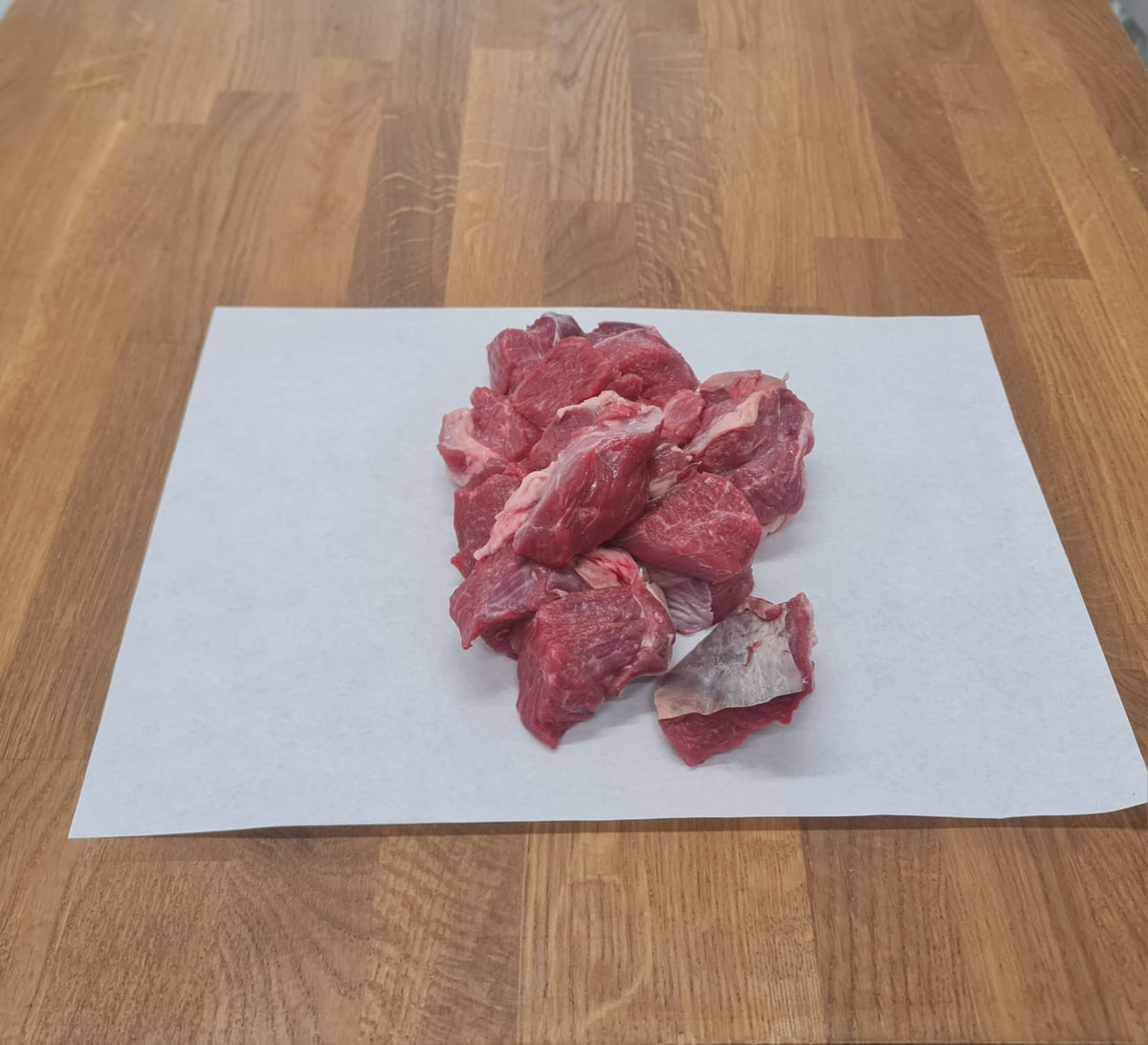 Cubed meat